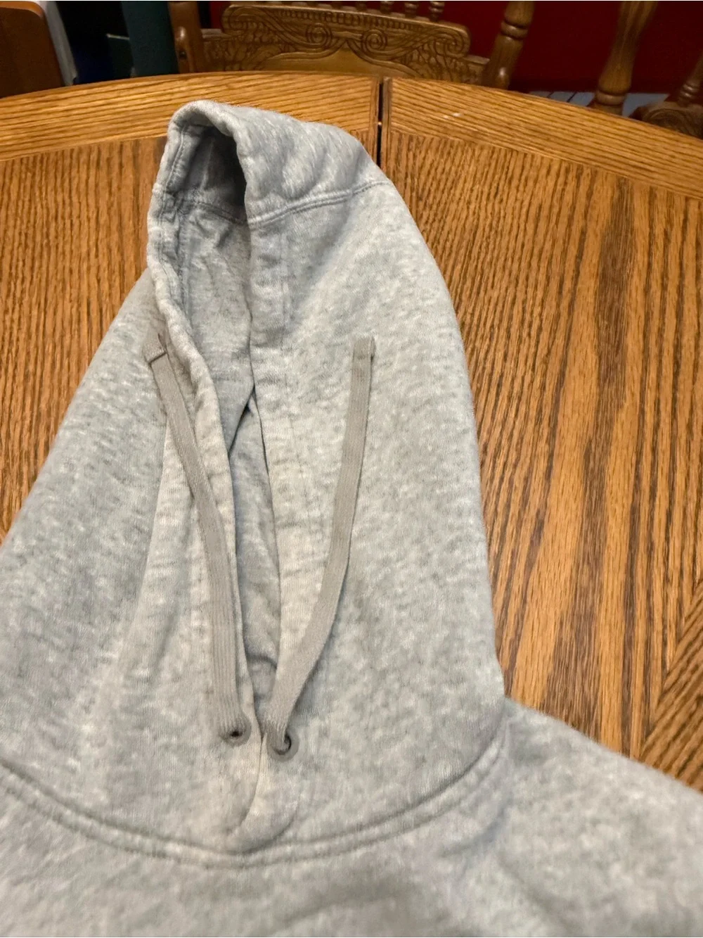 Nike Light Gray Pullover Hoodie with NIKE FOOTBALL Graphic